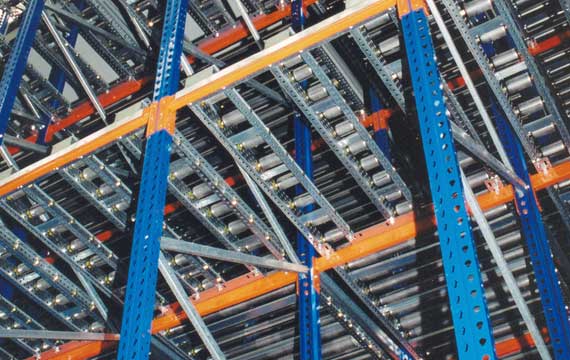 Estanter&iacute;as Din&aacute;micas por gravedad