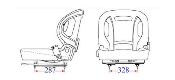 Asiento para carretilla elevadora medio